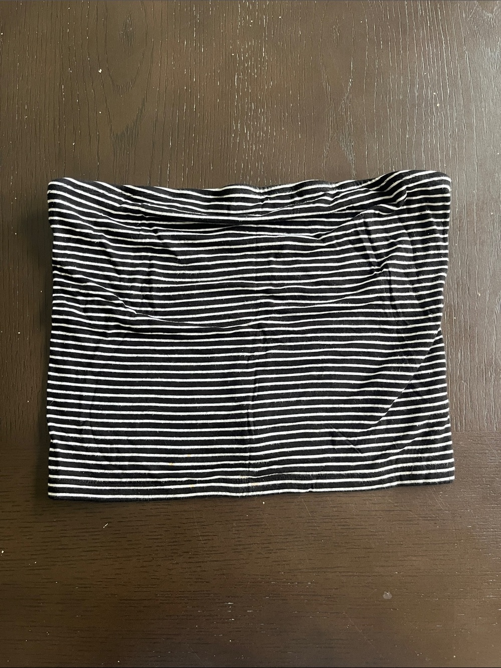 American Eagle Outfitters Black and White Striped Tube Top